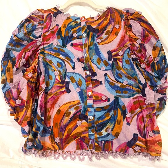 Farm Rio Puff Sleeve Top - Picture 6 of 9